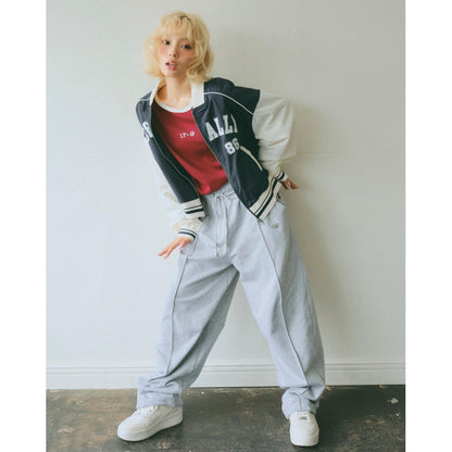 【LTXC】弧形休閒衛褲