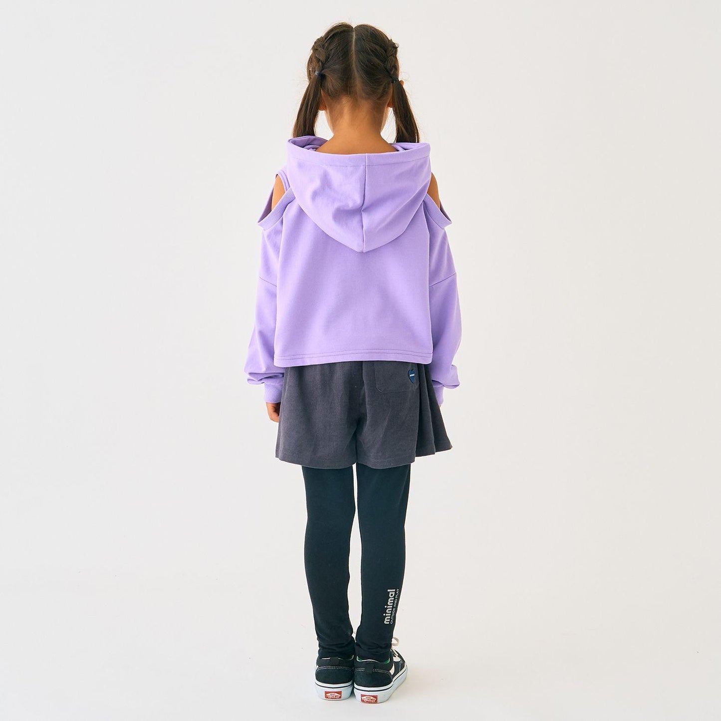 短款露肩迷你毛圈衛衣