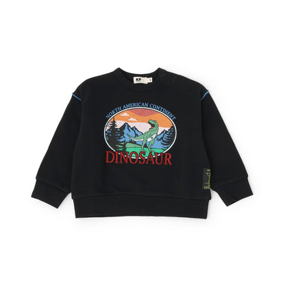 恐龍印花加絨衛衣【吸溼發熱加工】