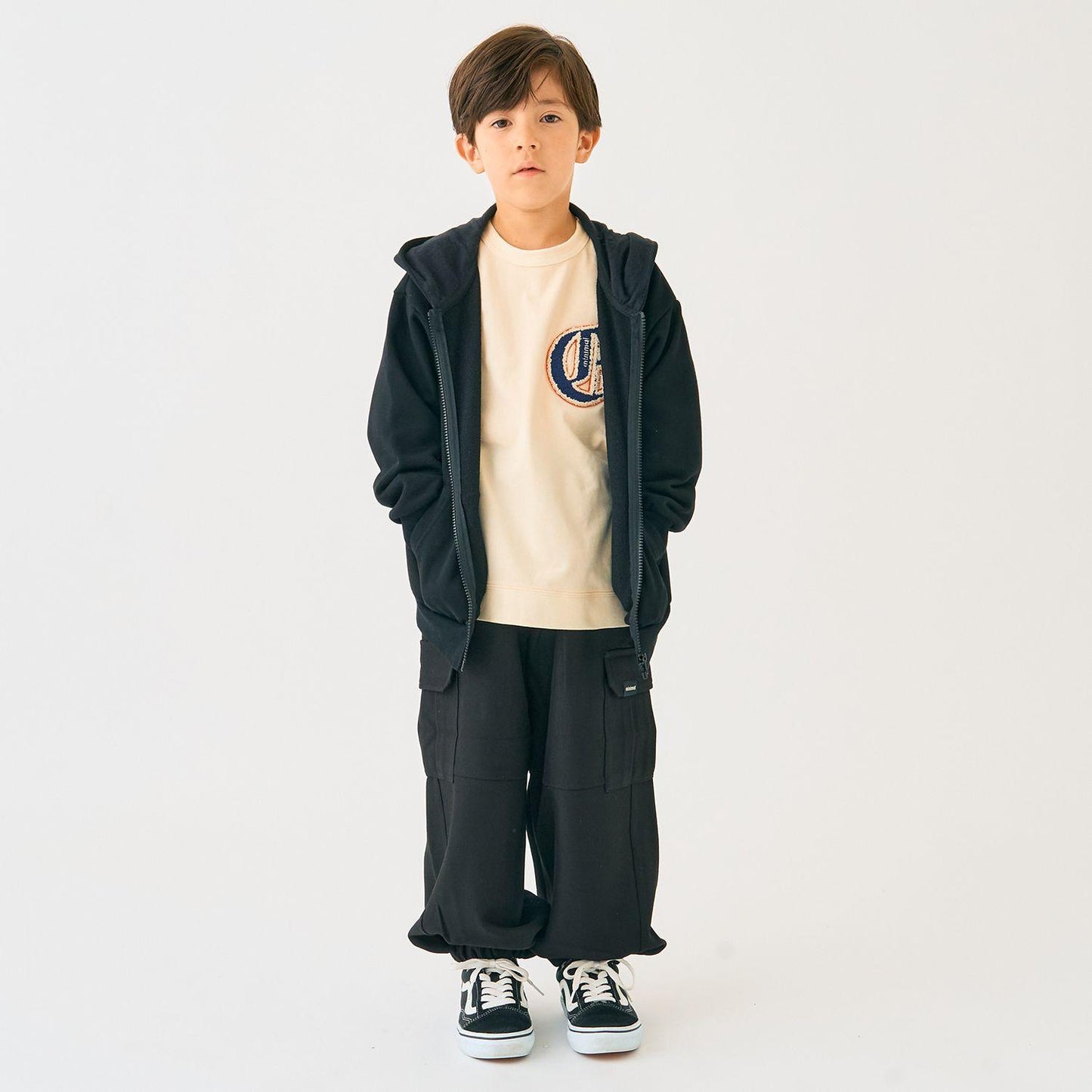 加絨拉鍊連帽衛衣