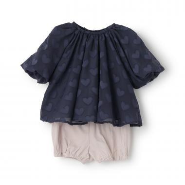 愛心圖案長款上衣套裝