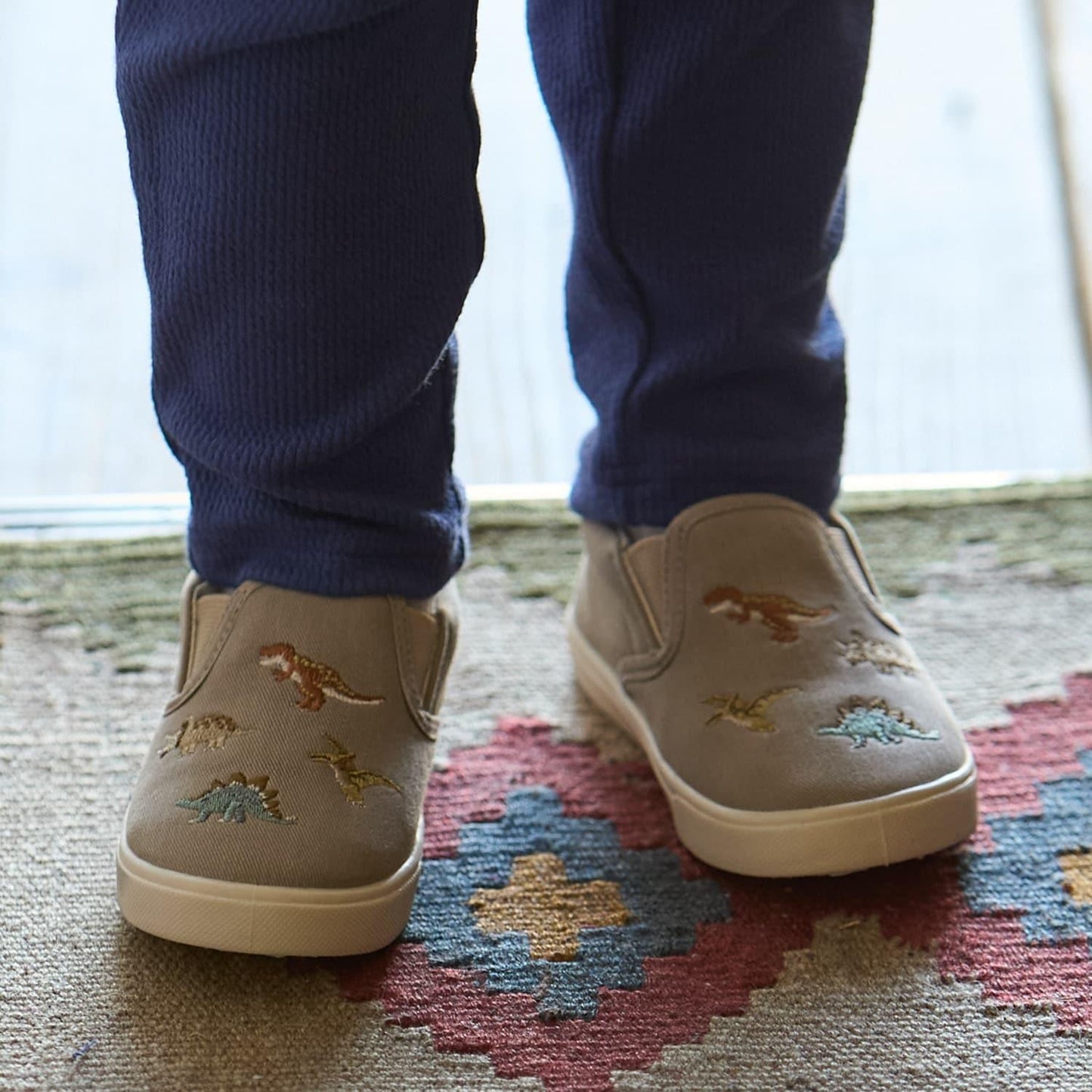 便捷穿脫拼色休閒懶人鞋