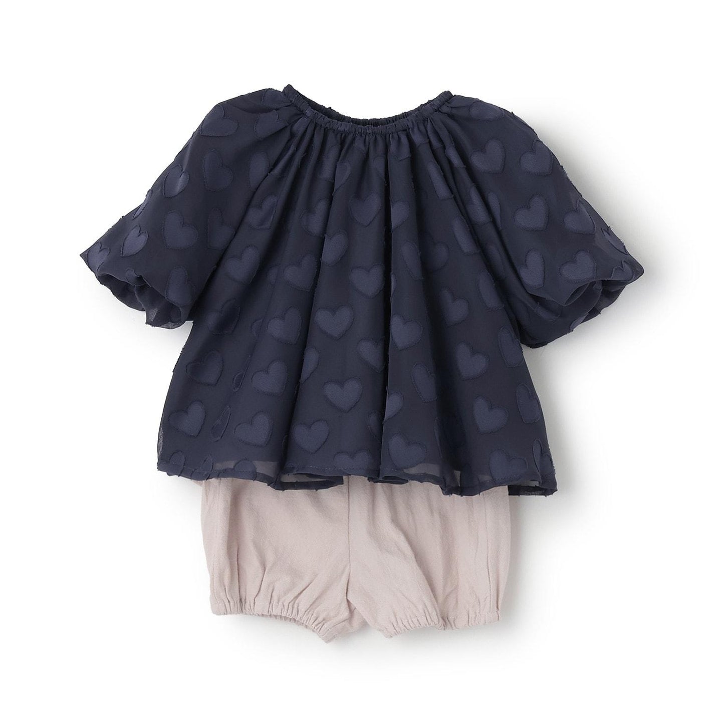 愛心圖案長款上衣套裝