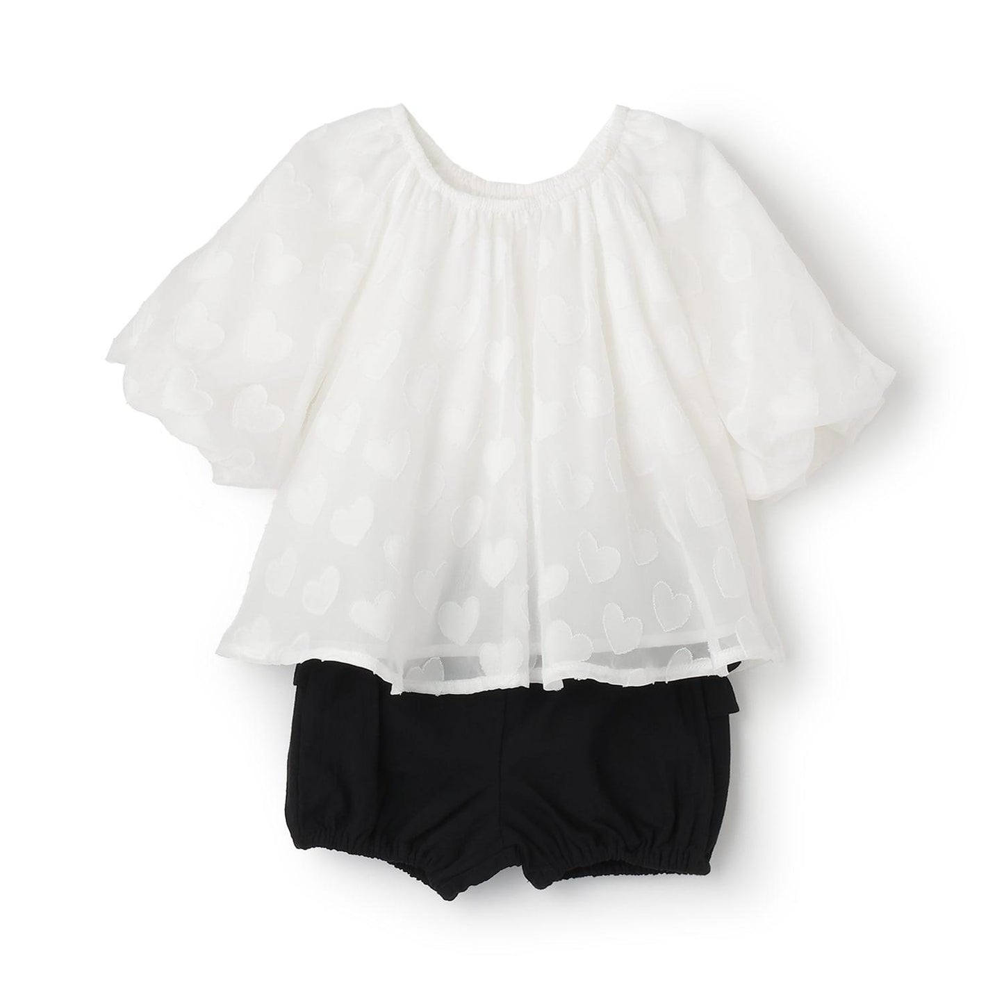 愛心圖案長款上衣套裝