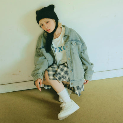 寬鬆牛仔夾克