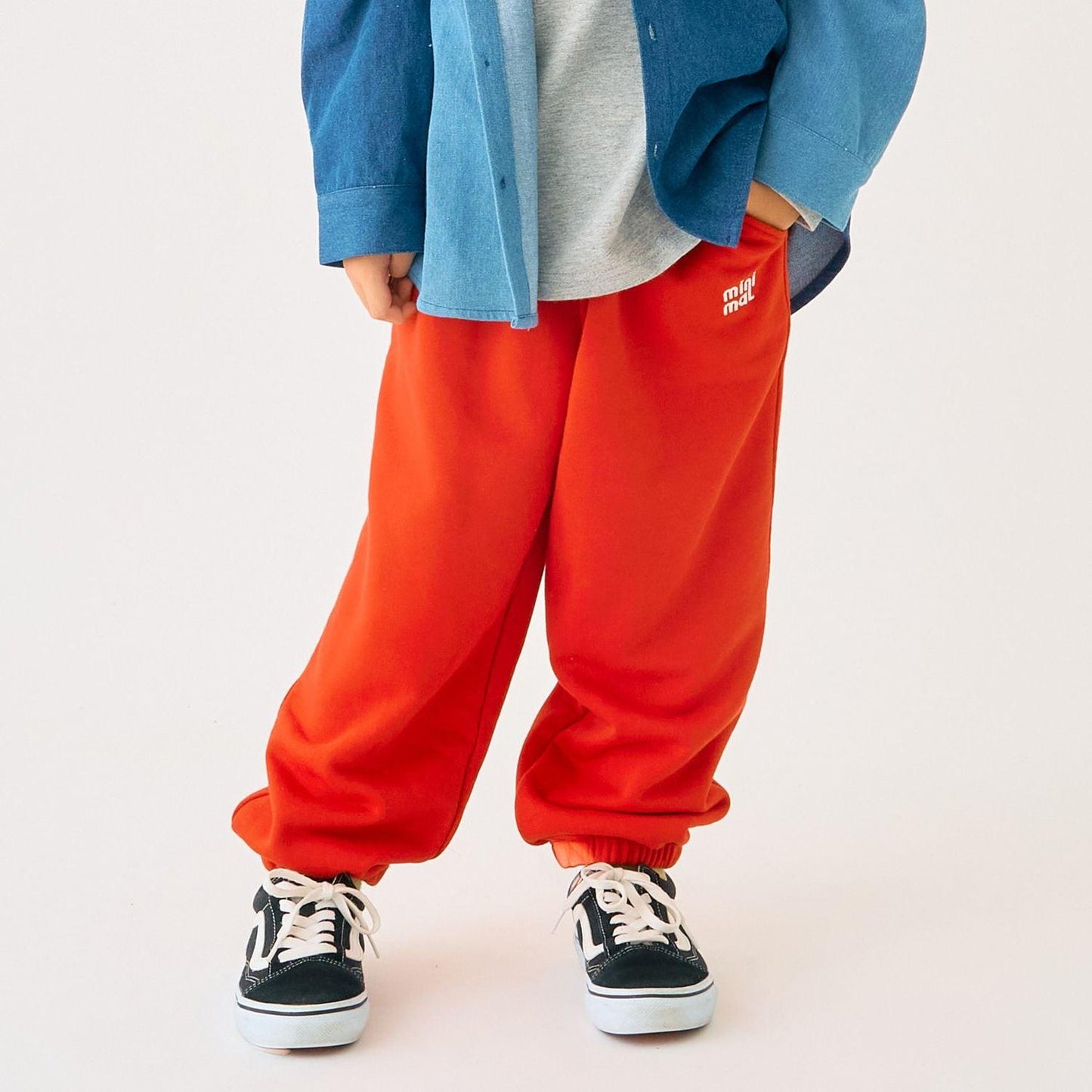 單點裝飾衛衣面料長褲