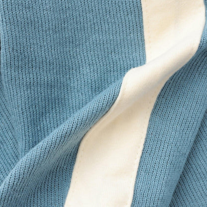 【人氣商品】【直營店無售】恐龍刺繡袖部條紋拼接長袖T恤