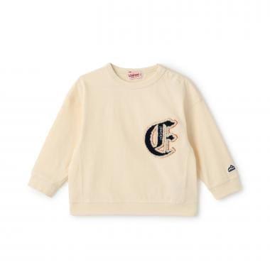 厚天竺字母長袖T恤