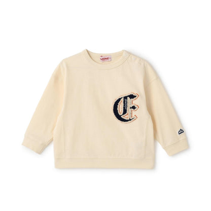 厚天竺字母長袖T恤