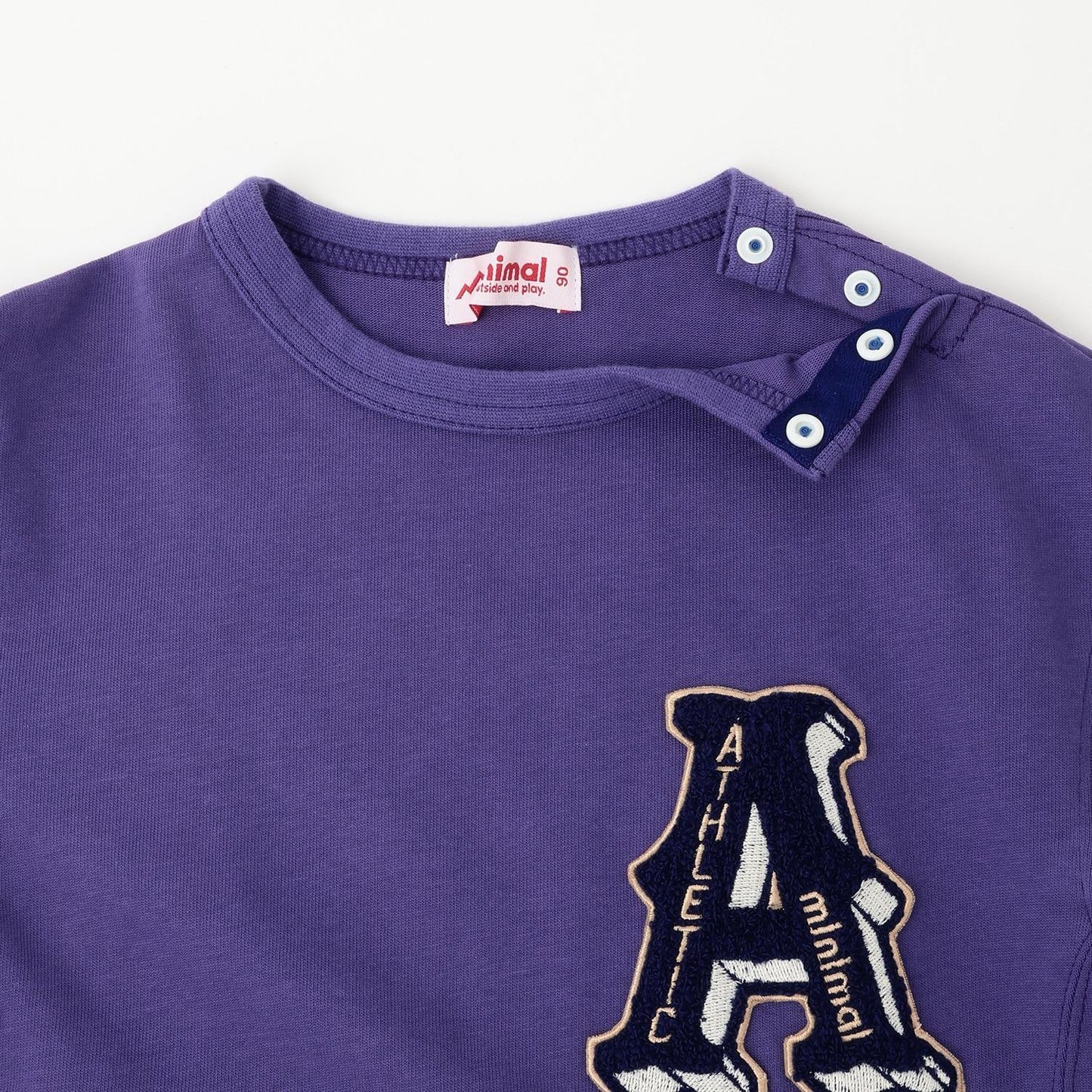 厚天竺字母長袖T恤