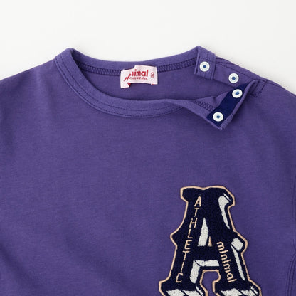 厚天竺字母長袖T恤