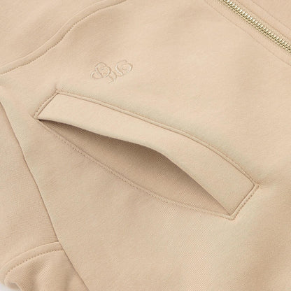 【人氣商品】【直營店無售】絨感拉鍊連帽衫