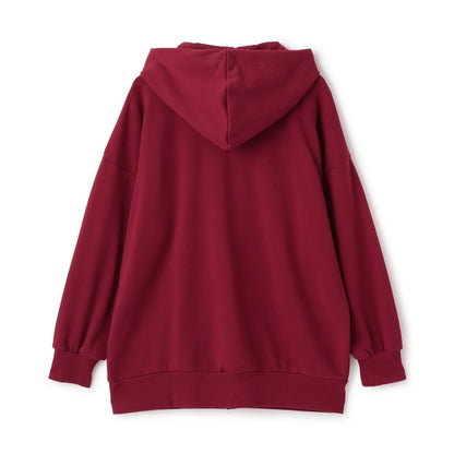 寬鬆拉鍊連帽衫