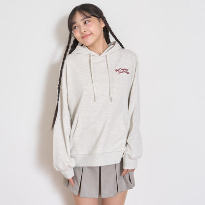 背面緞帶寬鬆連帽衛衣