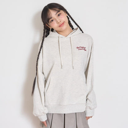 背面緞帶寬鬆連帽衛衣