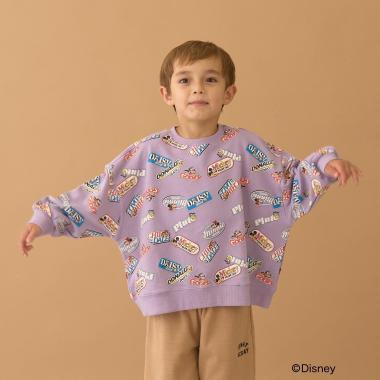 【《迪士尼》】【毛球拜拜內層毛圈】米奇&朋友/全印花衛衣