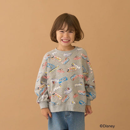 【《迪士尼》】【毛球拜拜內層毛圈】米奇&朋友/全印花衛衣