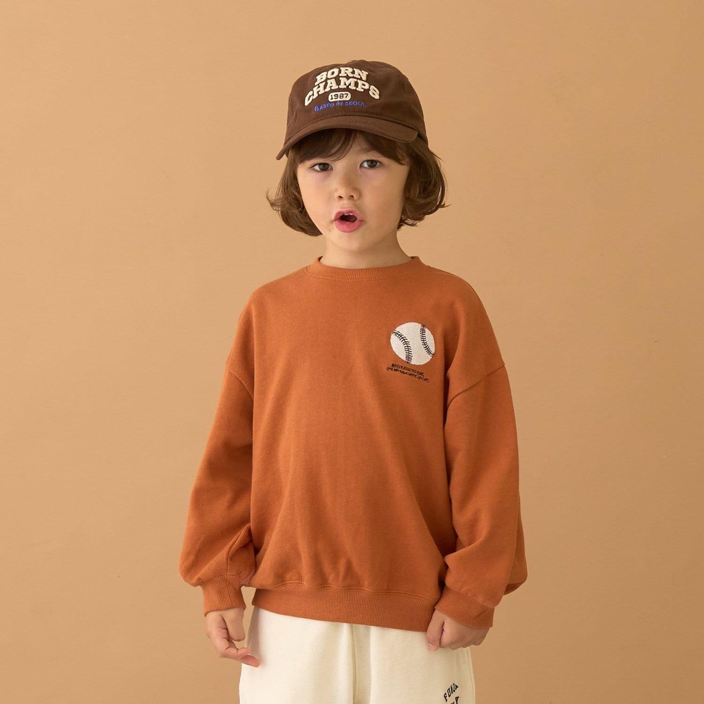 【防起球加絨】運動元素拼接衛衣