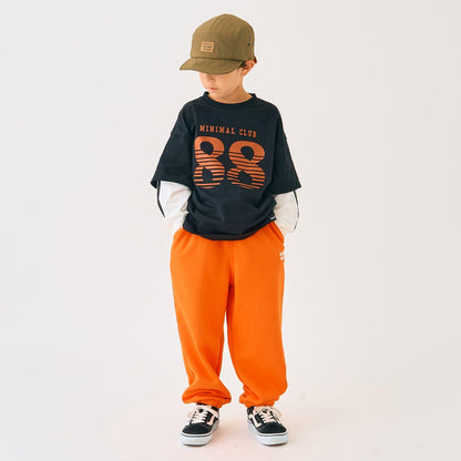 單點裝飾衛衣面料長褲