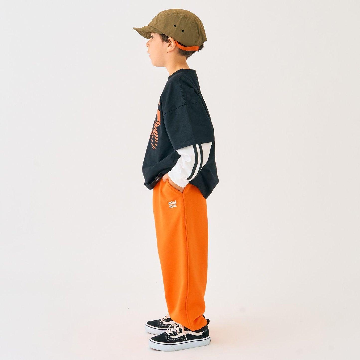 單點裝飾衛衣面料長褲