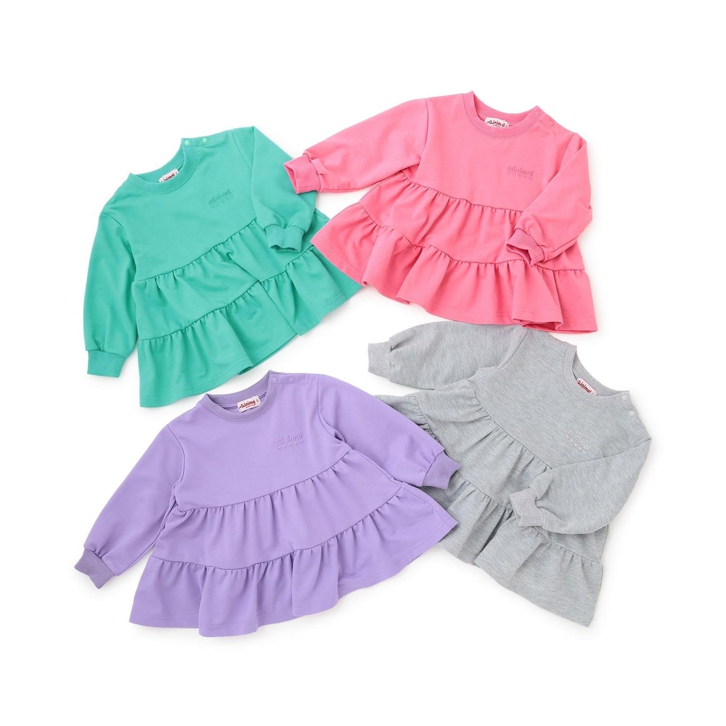 迷你薄絨分層連衣裙