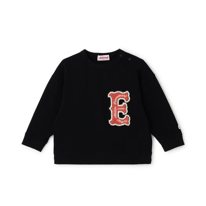 厚天竺字母長袖T恤