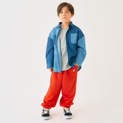 單點裝飾衛衣面料長褲