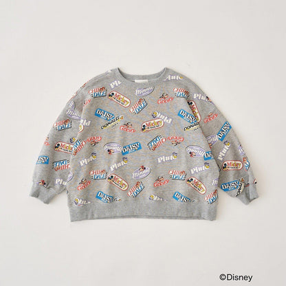 【《迪士尼》】【毛球拜拜內層毛圈】米奇&朋友/全印花衛衣