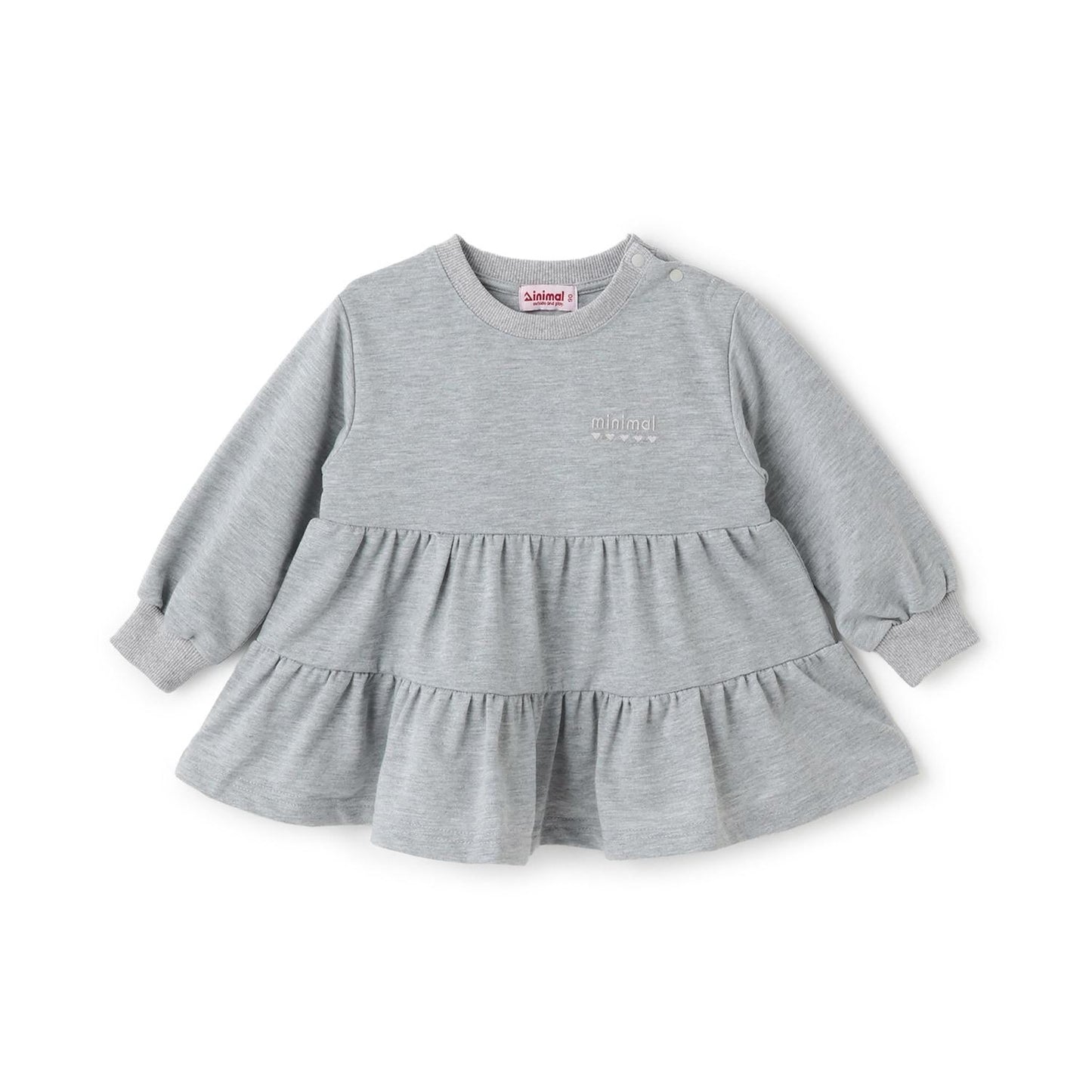 迷你薄絨分層連衣裙