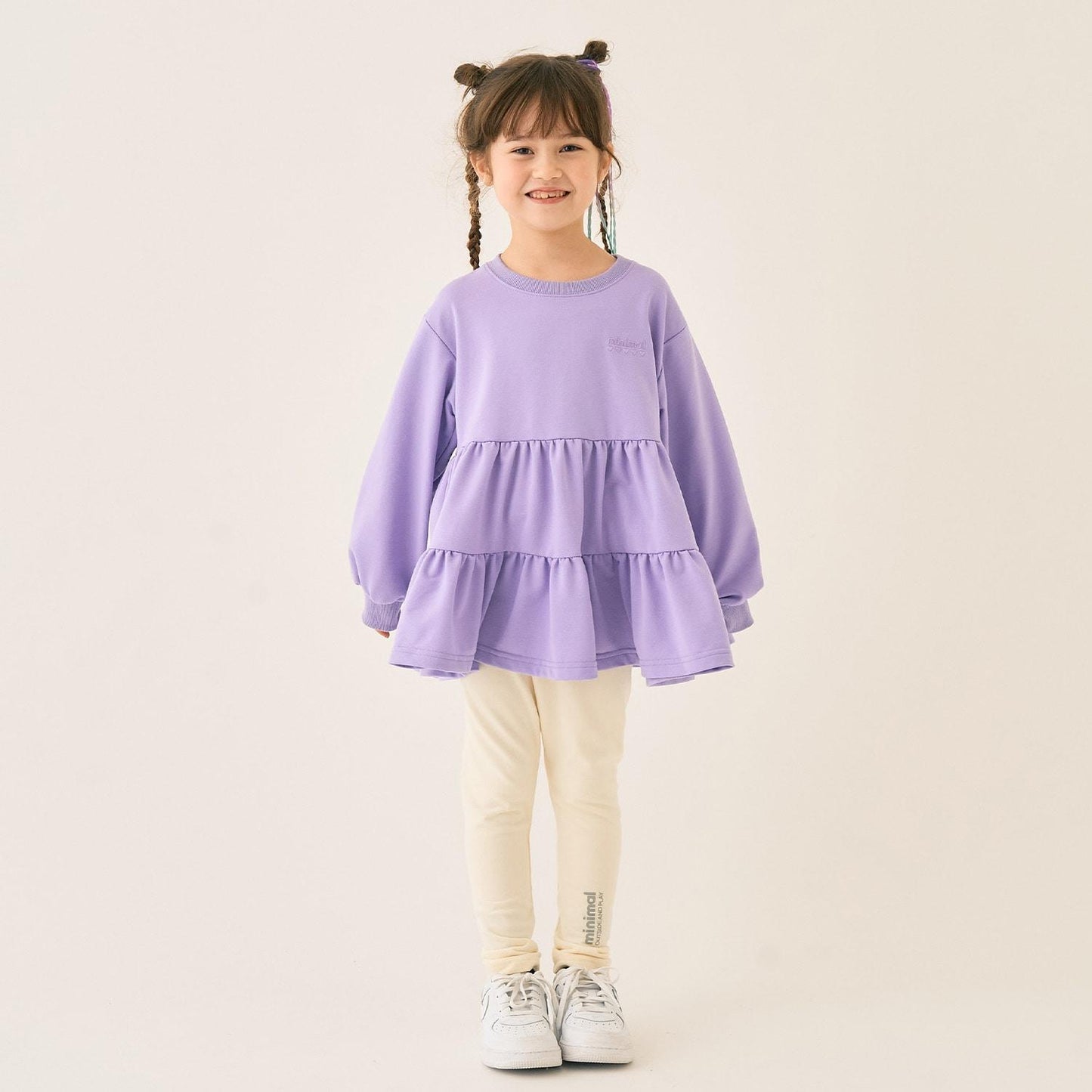 迷你薄絨分層連衣裙