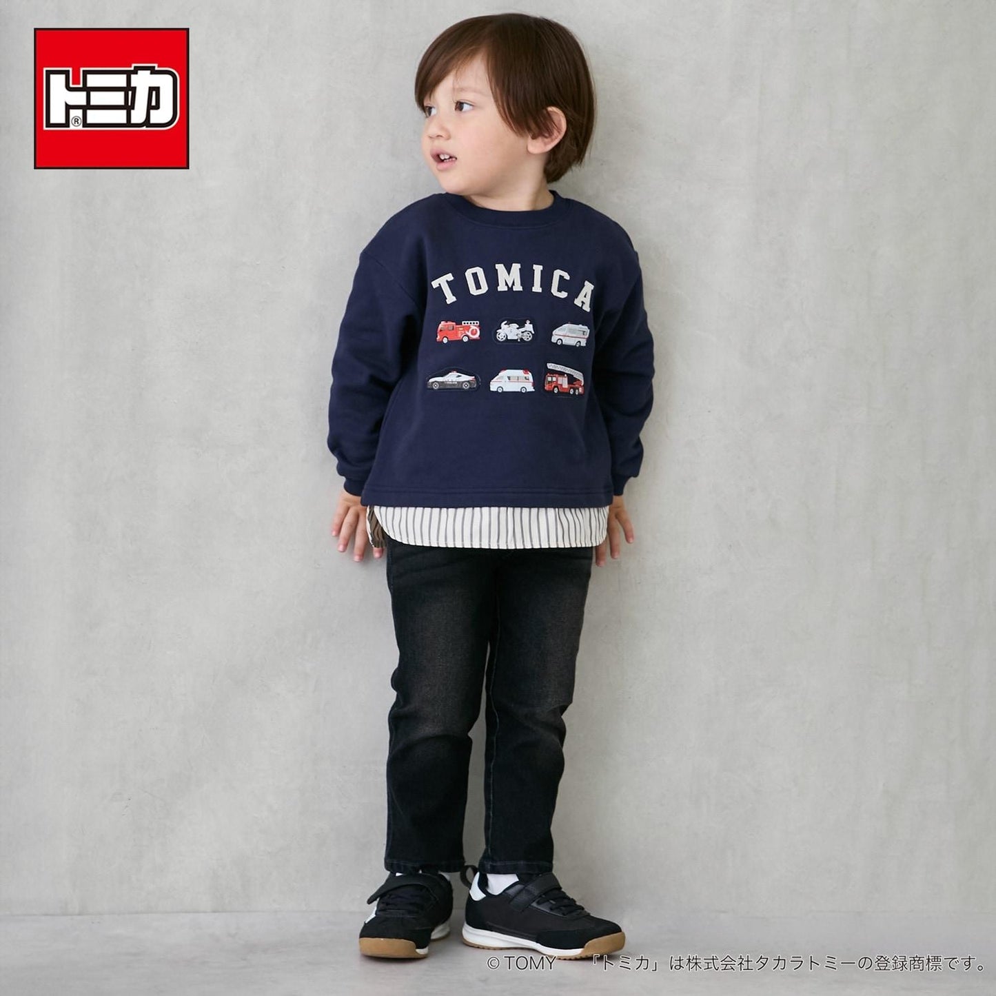 【TOMICA】下襬格紋衛衣