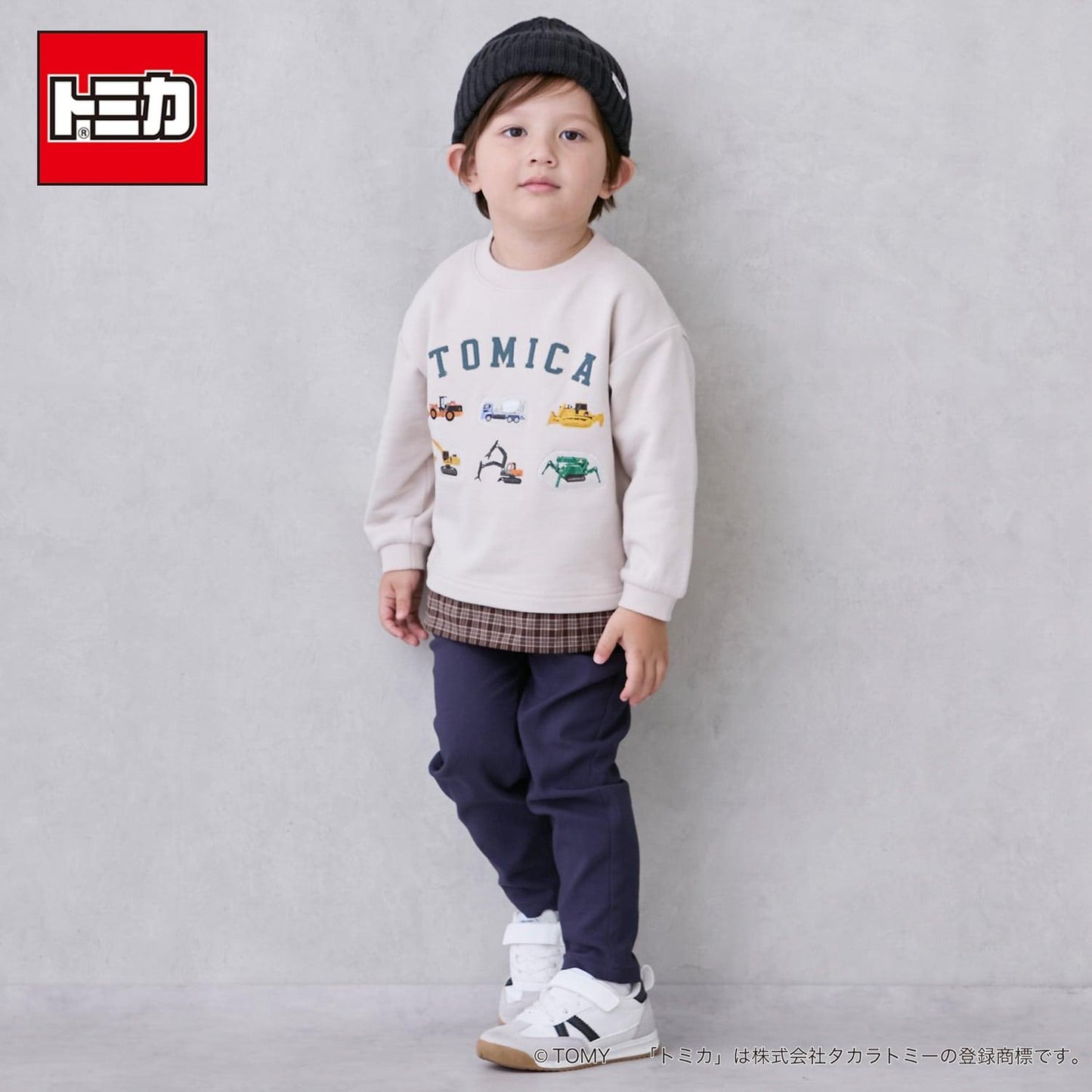 【TOMICA】下襬格紋衛衣