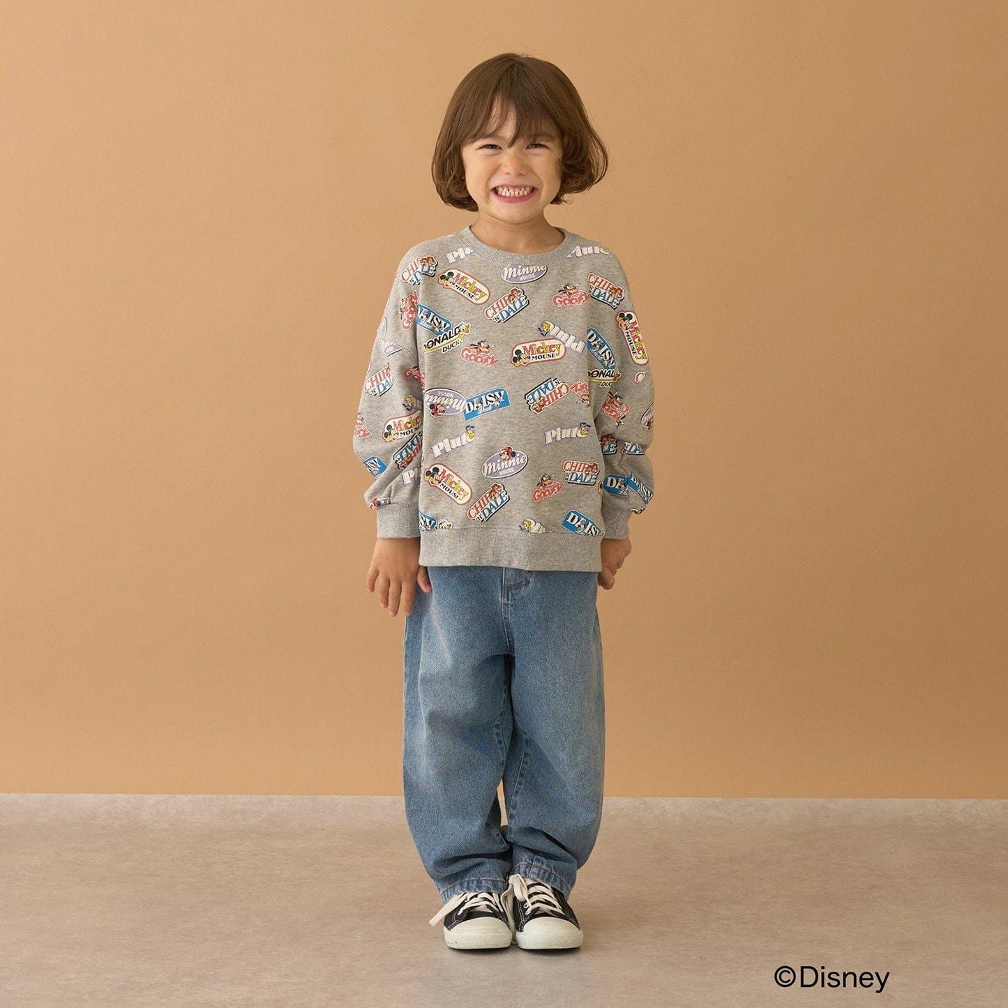 【《迪士尼》】【毛球拜拜內層毛圈】米奇&朋友/全印花衛衣