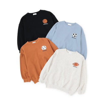 【防起球加絨】運動元素拼接衛衣