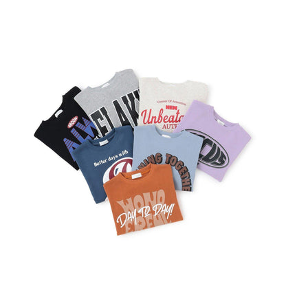 【防起球加絨】可選7款圖案混合印花衛衣