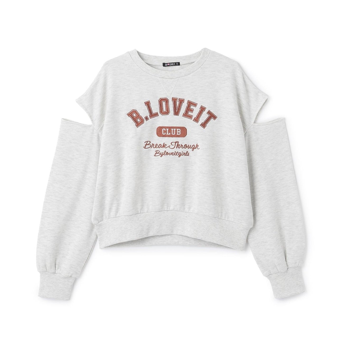 肩部開叉套頭衫