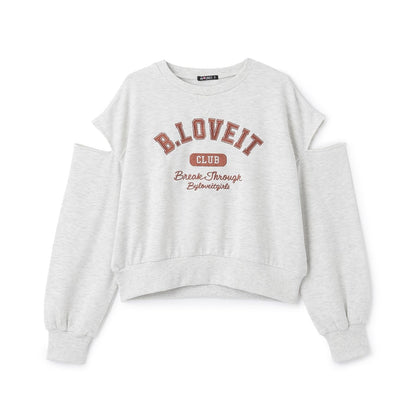 肩部開叉套頭衫