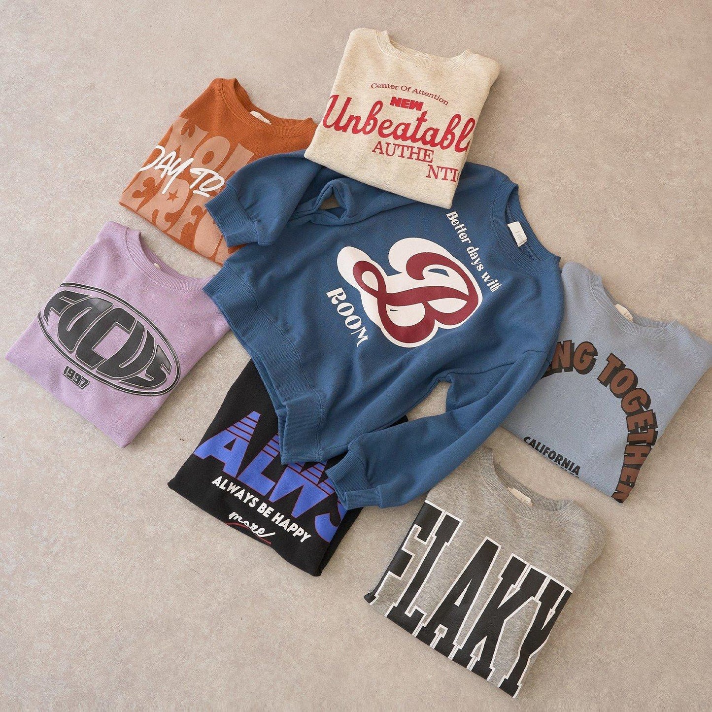 【防起球加絨】可選7款圖案混合印花衛衣