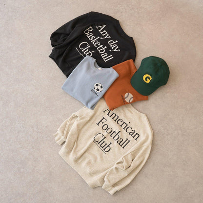 【防起球加絨】運動元素拼接衛衣