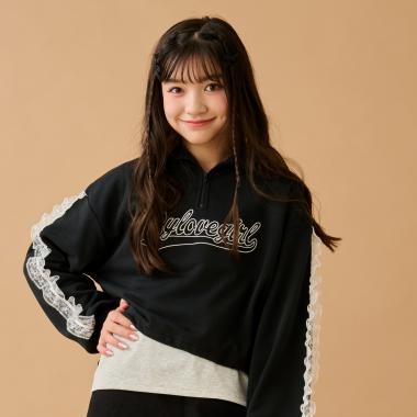 半拉鍊抽繩套頭衫