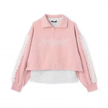 半拉鍊抽繩套頭衫