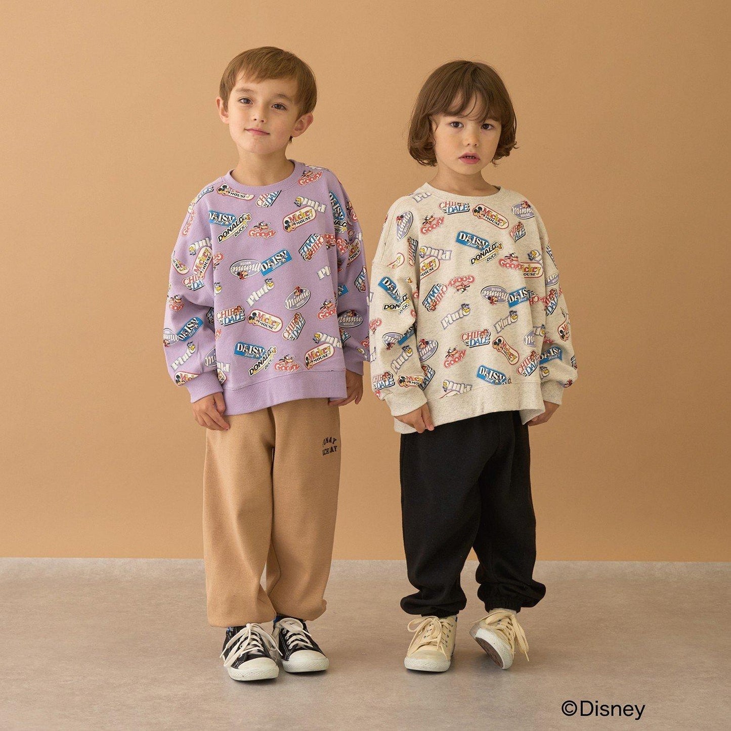 【《迪士尼》】【毛球拜拜內層毛圈】米奇&朋友/全印花衛衣