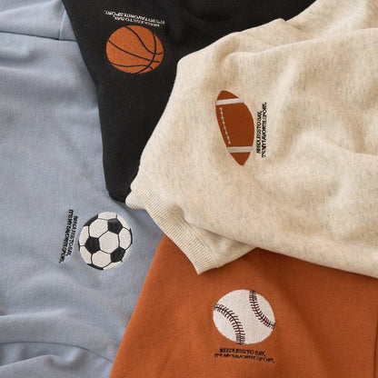 【防起球加絨】運動元素拼接衛衣