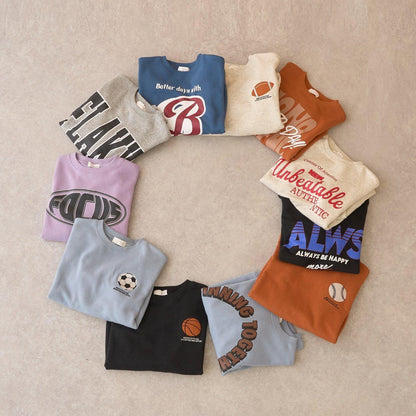 【防起球加絨】運動元素拼接衛衣