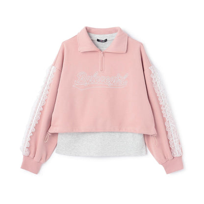 半拉鍊抽繩套頭衫