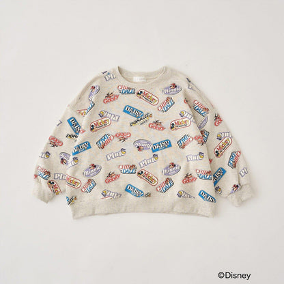 【《迪士尼》】【毛球拜拜內層毛圈】米奇&朋友/全印花衛衣