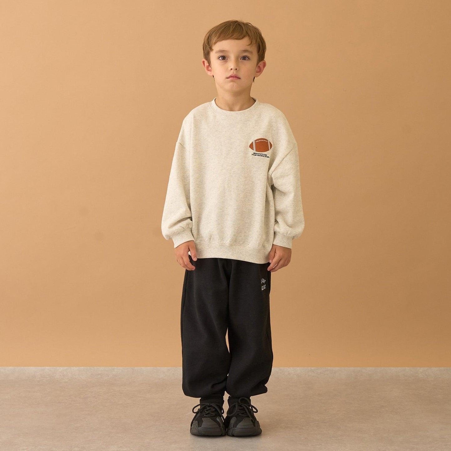 【防起球加絨】運動元素拼接衛衣