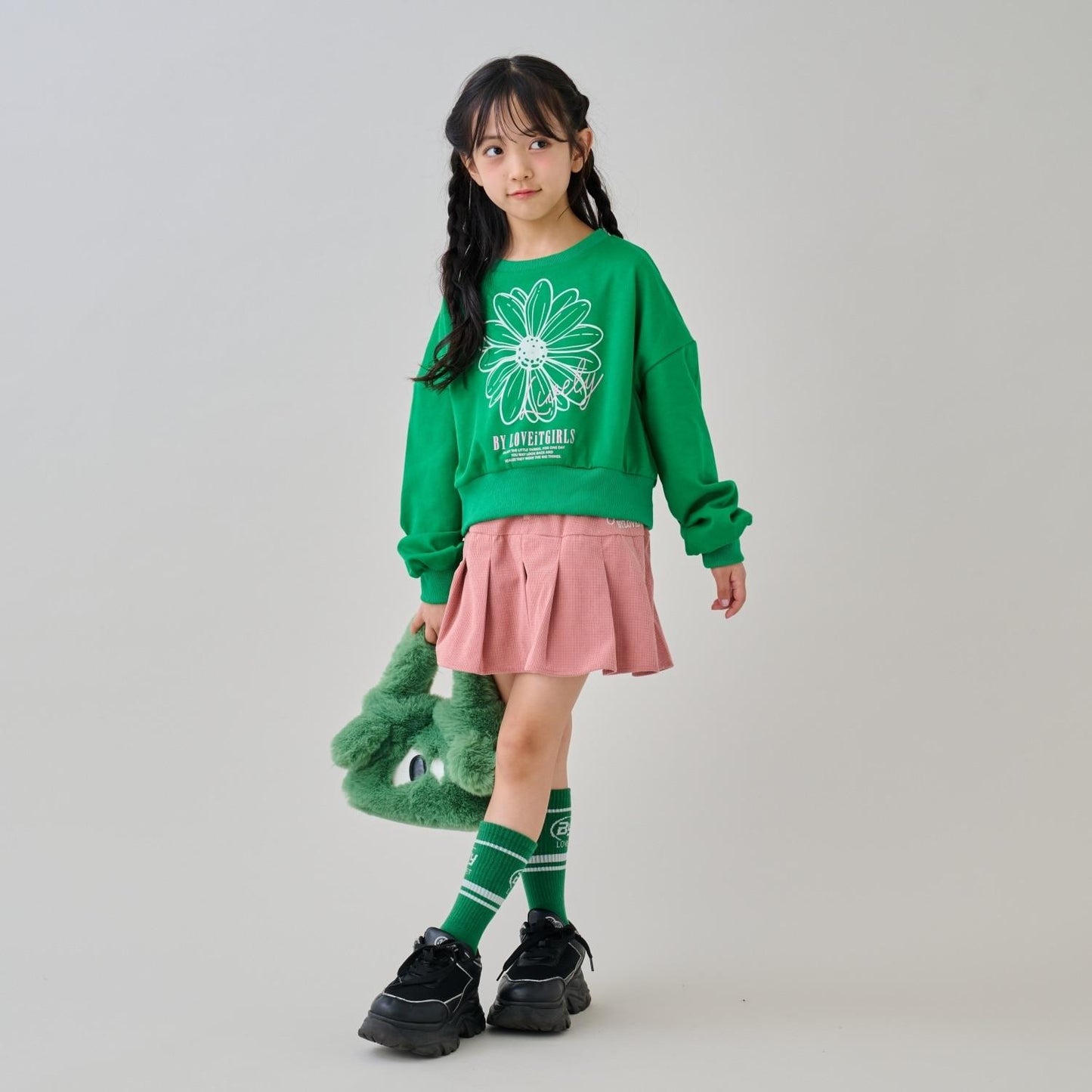 花卉植絨套頭衫