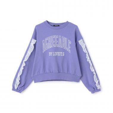 荷葉邊學院風套頭衫