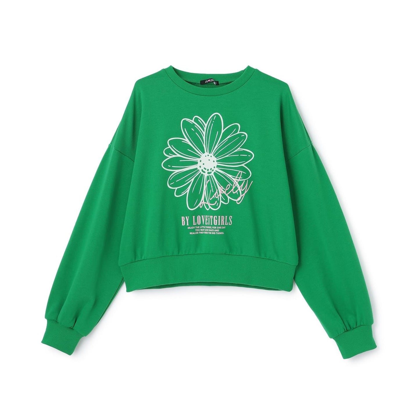 花卉植絨套頭衫